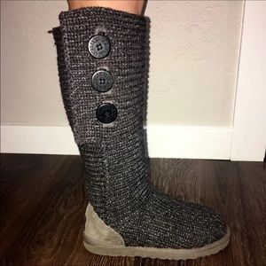 Tall sparkly cardy uggs